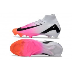 Nike Zoom Mercurial Superfly 10 Elite FG Rosa Nero Bianco