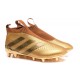 Scarpe da Calcio Nuovo 2016 adidas Ace16+ Purecontrol FG/AG Oro Nero