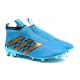 Scarpe da Calcio Nuovo 2016 adidas Ace16+ Purecontrol FG/AG Blu Oro