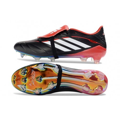 adidas Predator Elite Foldover Tongue FG Nero Bianco Rosso