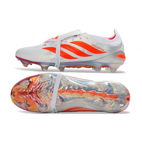 adidas Predator Elite Foldover Tongue FG Bianco Rosso