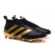 Paul Pogba Scarpe da Calcio Nuovo 2016 adidas Ace16+ Purecontrol FG/AG Nero Oro