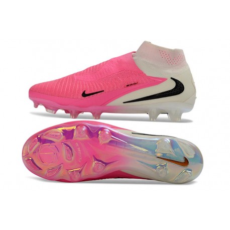 Scarpe Nike Phantom 6 Elite High Cut FG Rosa Bianco