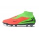 Scarpe Nike Phantom 6 Elite High Cut FG Hot Punch Nero Verde Strike