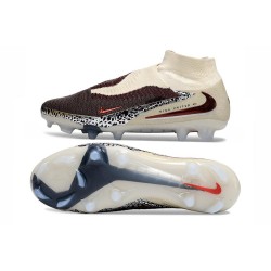Scarpe Nike Phantom 6 Elite High Cut FG Borgogna Crush Univ Rosso Fossil
