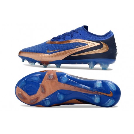 Scarpe Nike Phantom 6 Elite Low FG Blu Marino Bronzo Metallizzato