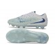 Scarpe da Calcio Nike Phantom 6 Elite Low FG Celeste acqua Bianco