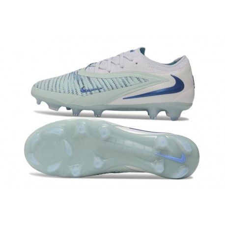 Scarpe da Calcio Nike Phantom 6 Elite Low FG Celeste acqua Bianco
