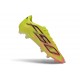 Scarpe da calcio Adidas F50 Hyperfast Evo FG Team Giallo Solare 2 Nero Core Solar Turbo