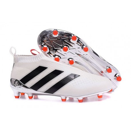 Scarpe da Calcio Nuovo 2016 adidas Ace16+ Purecontrol FG/AG Bianco Nero