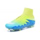 Nike 2016 Scarpe da Calcio Hypervenom Phantom II FG Blu Verde Bianco