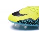 Neymar Nuovo 2016 Calcio Scarpe Nike Hypervenom Phinish FG Volt Nero Blu