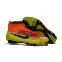 Nike 2016 Scarpa da Calcetto Magista Obra FG Uomo Carmine Agrume Nero