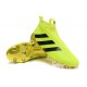 Scarpini da Calcetto Champions League 2016 adidas Ace16+ Purecontrol FG/AG Volt Nero