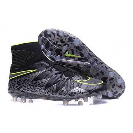 Nike 2016 Scarpe da Calcio Hypervenom Phantom II FG Nero Metallico