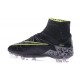 Nike 2016 Scarpe da Calcio Hypervenom Phantom II FG Nero Metallico