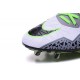 Neymar Nuovo 2016 Calcio Scarpe Nike Hypervenom Phinish FG Bianco Verde Nero