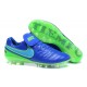 Nike 2016 Scarpette Calcetto Tiempo Legend 6 FG Pelle di Canguro ACC Blu Verde