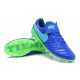 Nike 2016 Scarpette Calcetto Tiempo Legend 6 FG Pelle di Canguro ACC Blu Verde