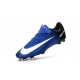 Scarpe Calcio Nuove Nike Mercurial Vapor XI FG ACC Blu Nero Bianco