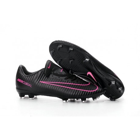 Scarpe Calcio Nuove Nike Mercurial Vapor XI FG ACC Nero Rosa