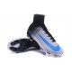 Nike Scarpa da Calcetto Nuove Mercurial Superfly 5 FG Bianco Nero Blu