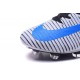 Nike Scarpa da Calcetto Nuove Mercurial Superfly 5 FG Bianco Nero Blu