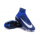 Nike Scarpa da Calcetto Nuove Mercurial Superfly 5 FG Blu Bianco