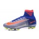 Nike Scarpa da Calcetto Nuove Spark Brilliance Mercurial Superfly 5 FG Bianco Blu Arancio