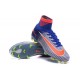 Nike Scarpa da Calcetto Nuove Spark Brilliance Mercurial Superfly 5 FG Bianco Blu Arancio