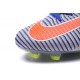 Nike Scarpa da Calcetto Nuove Spark Brilliance Mercurial Superfly 5 FG Bianco Blu Arancio