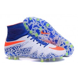 Scarpa da Calcetto Nuovo Nike Hypervenom Phantom 2 FG ACC Bianco Blu Rosso