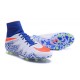 Scarpa da Calcetto Nuovo Nike Hypervenom Phantom 2 FG ACC Bianco Blu Rosso