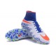 Scarpa da Calcetto Nuovo Nike Hypervenom Phantom 2 FG ACC Bianco Blu Rosso