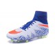 Scarpa da Calcetto Nuovo Nike Hypervenom Phantom 2 FG ACC Bianco Blu Rosso