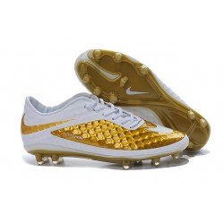 Scarpe Calcio Nike Hypervenom Phantom FG ACC Uomo Bianco Oro