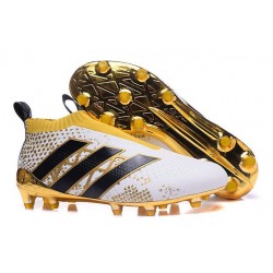 adidas Stellar Pack Scarpe da Calcio Ace16+ Purecontrol FG/AG Bianco Oro Nero