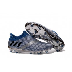 Scarpe da Calcio adidas Messi 16+ Pureagility FG Metallico Nero Blu