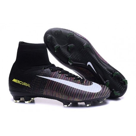 Scarpa da Calcio Nike 2016 Mercurial Superfly V FG ACC Nero Bianco Rosa