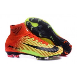 Scarpa da Calcio Nike 2016 Mercurial Superfly V FG ACC Rosso Verde Nero