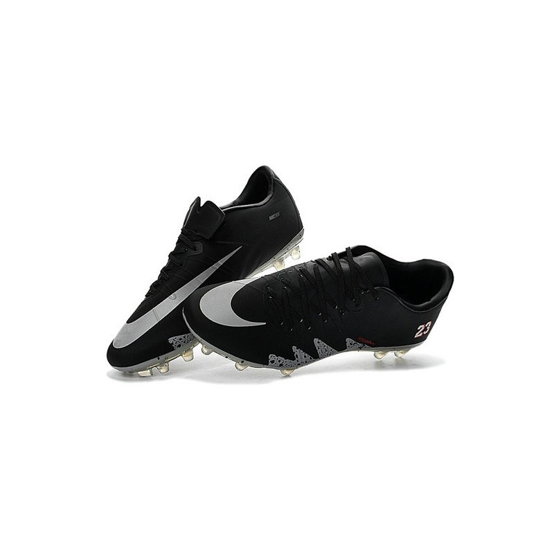 Calcio Scarpe Nike Hypervenom Phinish Neymar x Jordan FG Nero Metallico