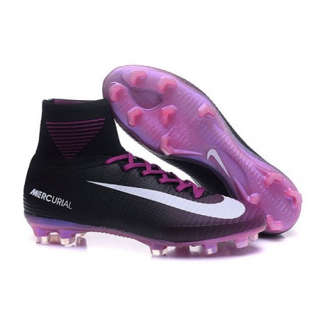 Nike Mercurial Superfly 5 FG Nuove Scarpe Calcio Viola Nero Bianco