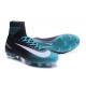 Nike Mercurial Superfly 5 FG Nuove Scarpe Calcio Nero Blu Bianco