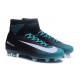 Nike Mercurial Superfly 5 FG Nuove Scarpe Calcio Nero Blu Bianco