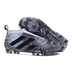 adidas Scarpe da Calcio Ace16+ Purecontrol FG/AG Nero Grigio