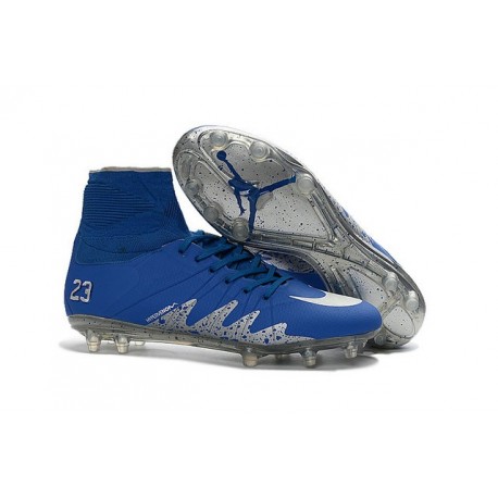 Scarpa da Calcio - Nike Hypervenom Phantom II Neymar x Jordan NJR FG Blu Metallico
