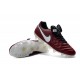 Nike 2016 Scarpette Calcetto Tiempo Legend 6 FG Pelle di Canguro ACC Rosso Bianco 