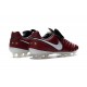 Nike 2016 Scarpette Calcetto Tiempo Legend 6 FG Pelle di Canguro ACC Rosso Bianco 