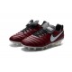 Nike 2016 Scarpette Calcetto Tiempo Legend 6 FG Pelle di Canguro ACC Rosso Bianco 