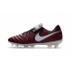 Nike 2016 Scarpette Calcetto Tiempo Legend 6 FG Pelle di Canguro ACC Rosso Bianco 